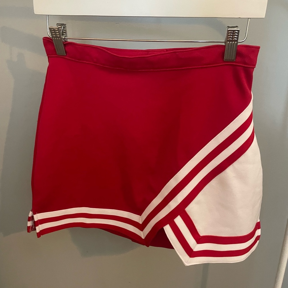 Red and White Cheer Skirt